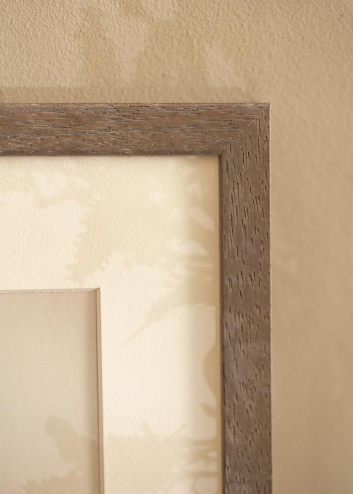 Okvir Hermes sivi 60x80 cm - Paspartui Bijela 49,3x69,3 cm