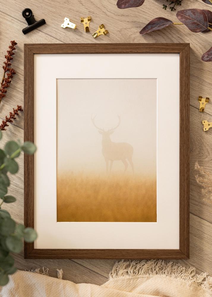 Okvir Hermes orah 70x90 cm - paspartu Bijela 55x70 cm