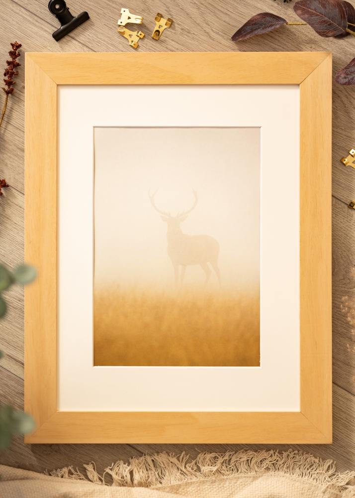 Okvir Juno drvo 40x50 cm - Paspartui Bijela 30x38 cm