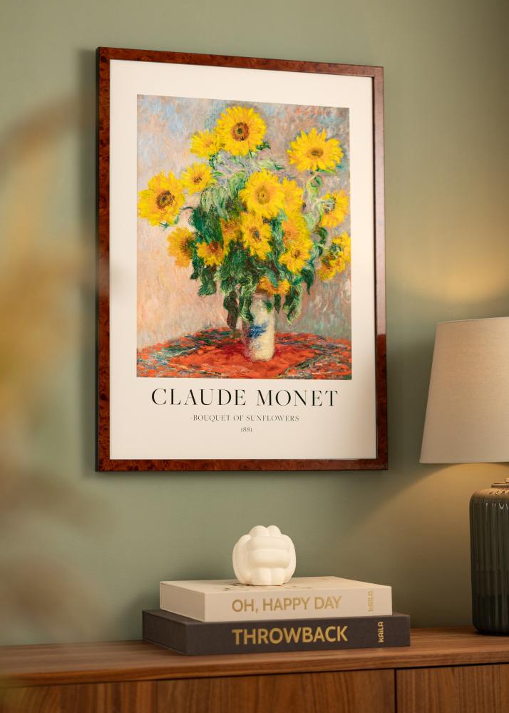 Okvir Hermes orah 60x80 cm - Paspartui Bijela 20x28 inča