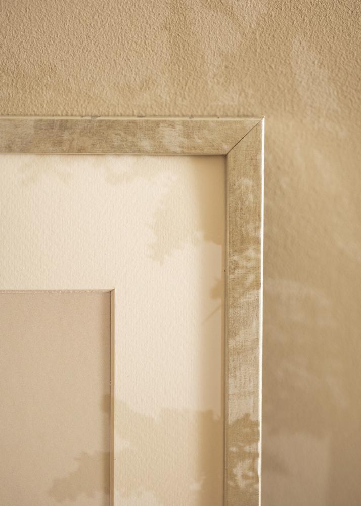 Okvir Ares Srebro 24x30 cm - Paspartui Bijela 7x9 inča