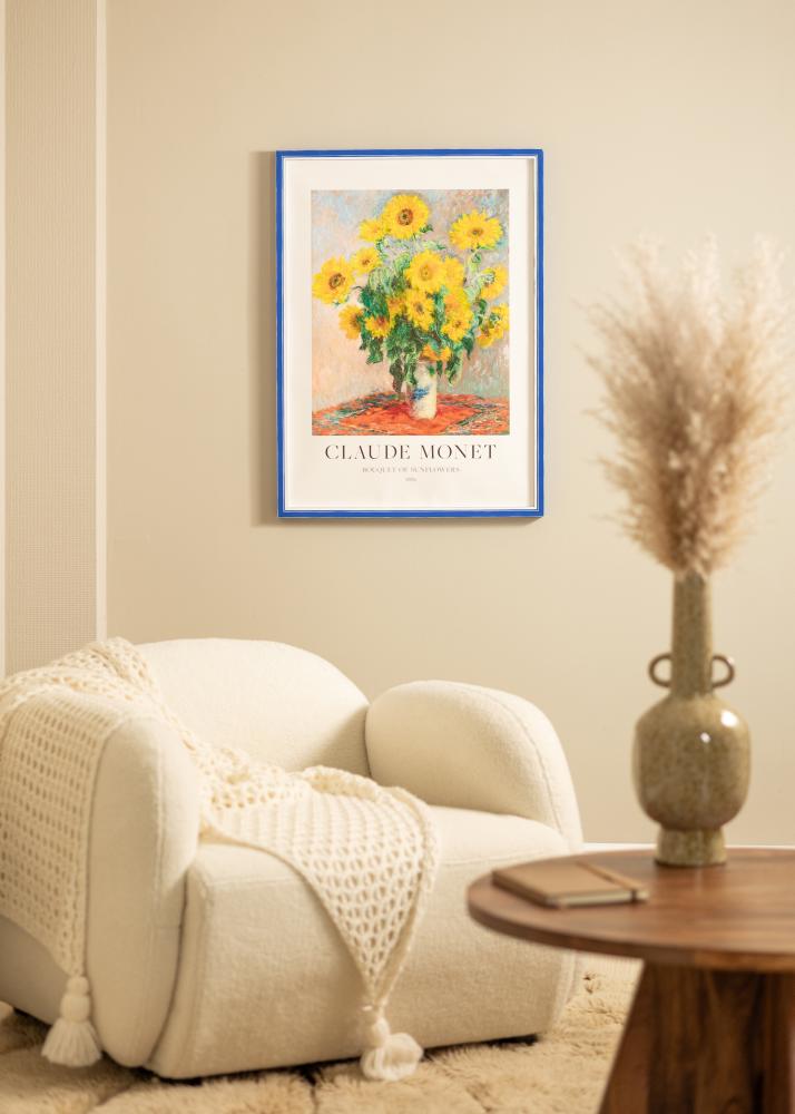 Okvir Diana plava 50x70 cm - Paspartui Bijela 33x56 cm