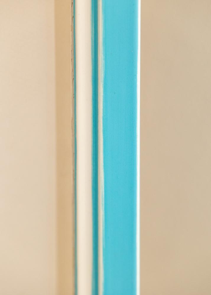 Okvir Diana svijetloplava 30x40 cm - paspartu Bijela 8x12 inča