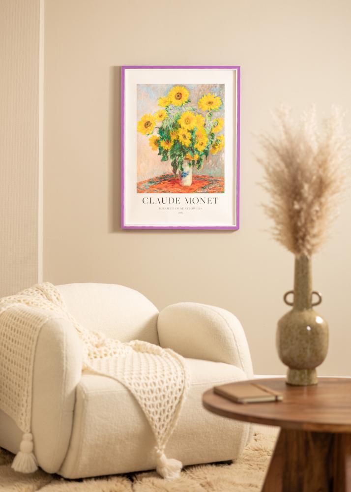 Okvir Diana ljubičasta 45x60 cm - Paspartui Bijela 13x18 inča