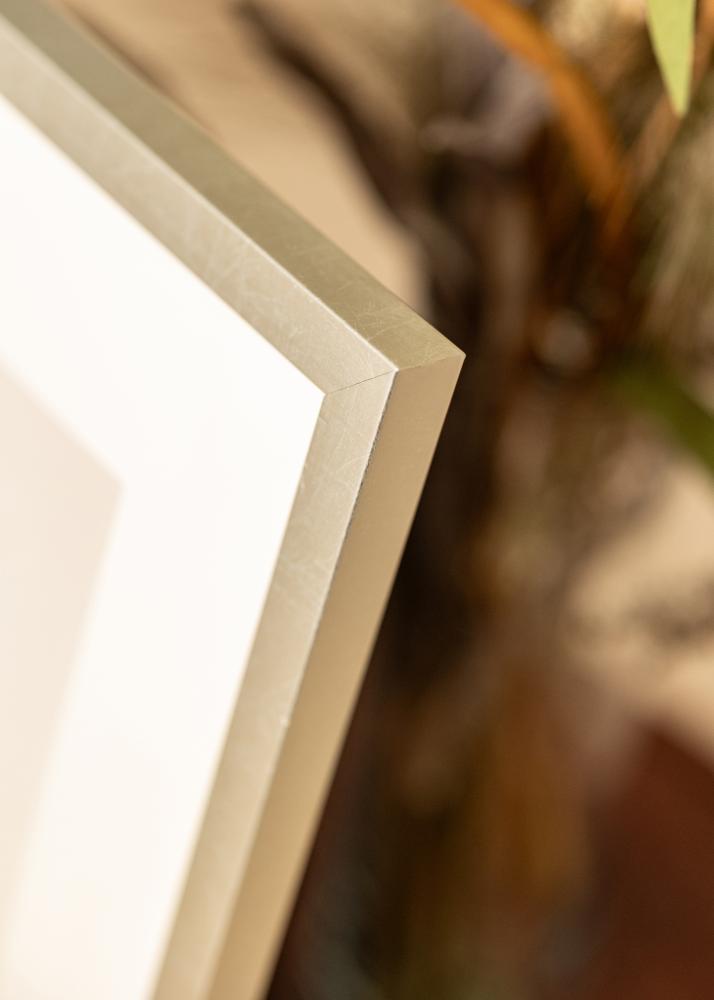 Okvir Minerva Srebro 30x40 cm - Paspartui Bijela 20x28 cm