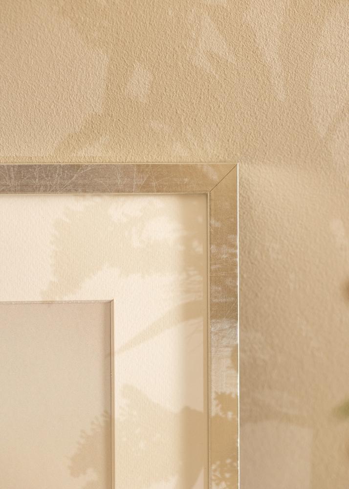 Okvir Minerva Srebro 30x40 cm - Paspartui Bijela 20x28 cm