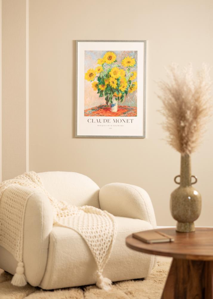 Okvir Minerva Srebro 30x40 cm - Paspartui Bijela 20x28 cm