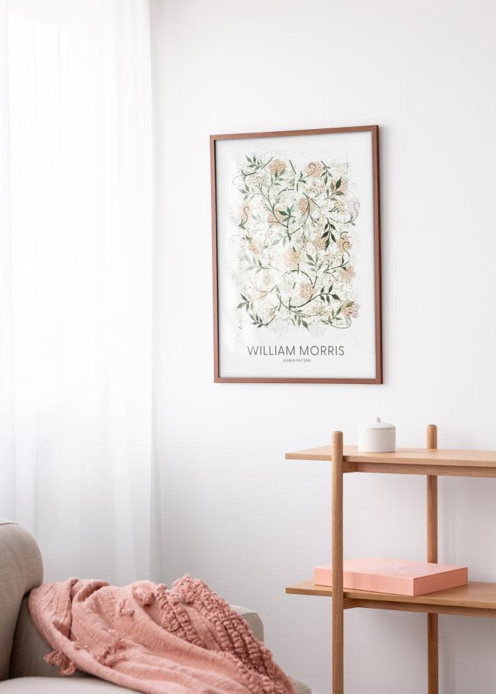 Okvir Modern vruće smeđa 40x60 cm - Paspartui Bijela 25x50 cm