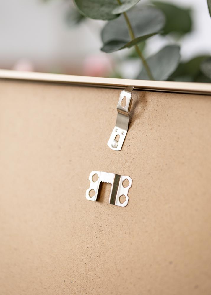 Aluminijski okvir mjed 70x100 cm - Paspartui Bijela 24x36 inča