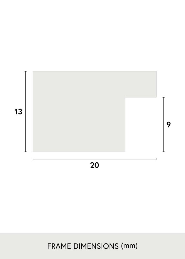 Okvir Jämtland Akrilno staklo Crno 27x48 cm