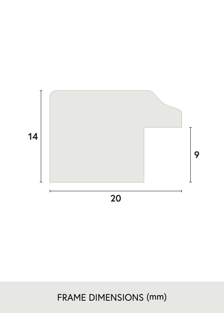 Okvir Whitby Akrilno staklo Plava 30x30 cm