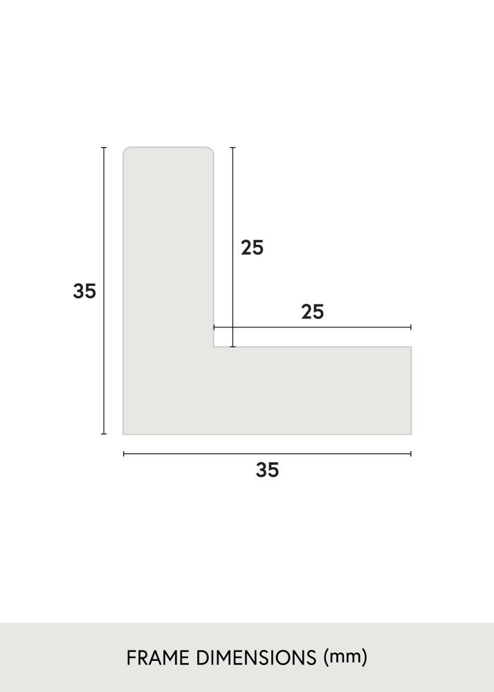 Okvir Sussex Akrilno staklo Crna/Zlatna 30x45 cm