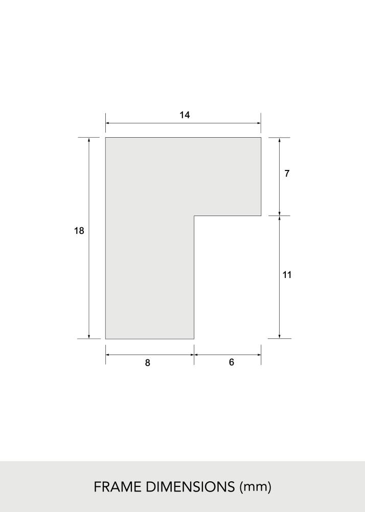 Okvir Masivni hrast Akrylglas 42x59,4 (A2)