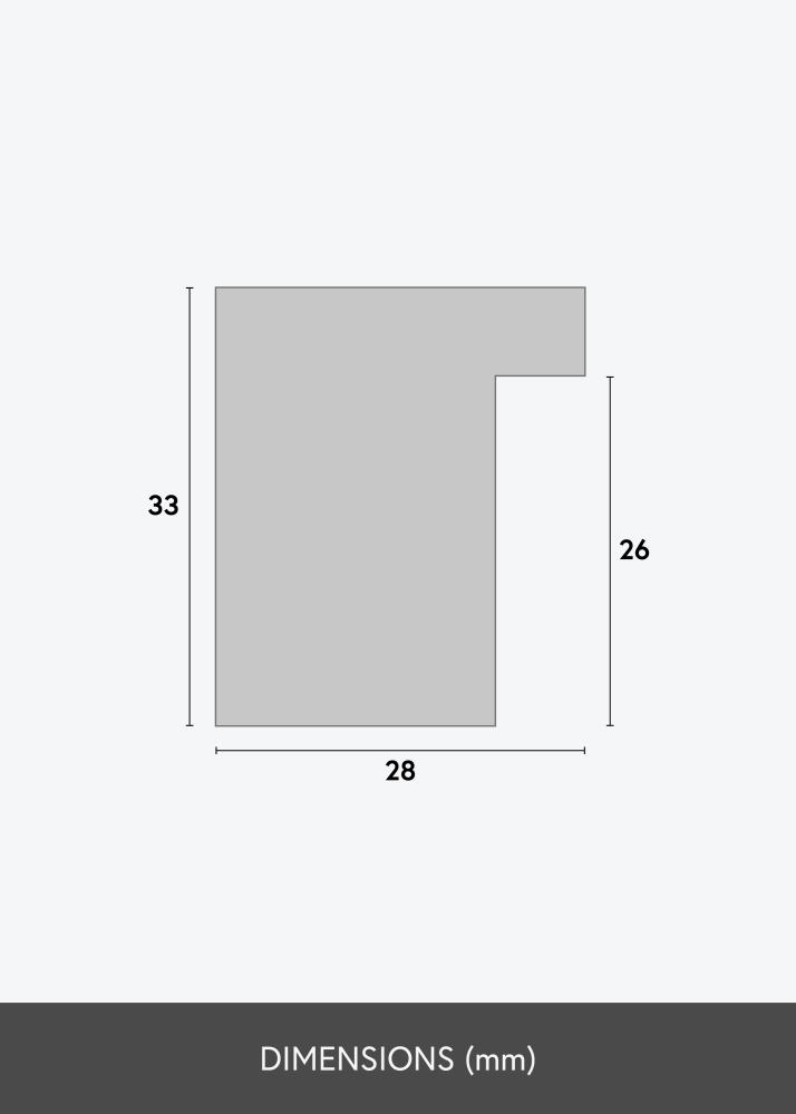 Okvir Cotswold Akrilno staklo Slonovača 60x80 cm