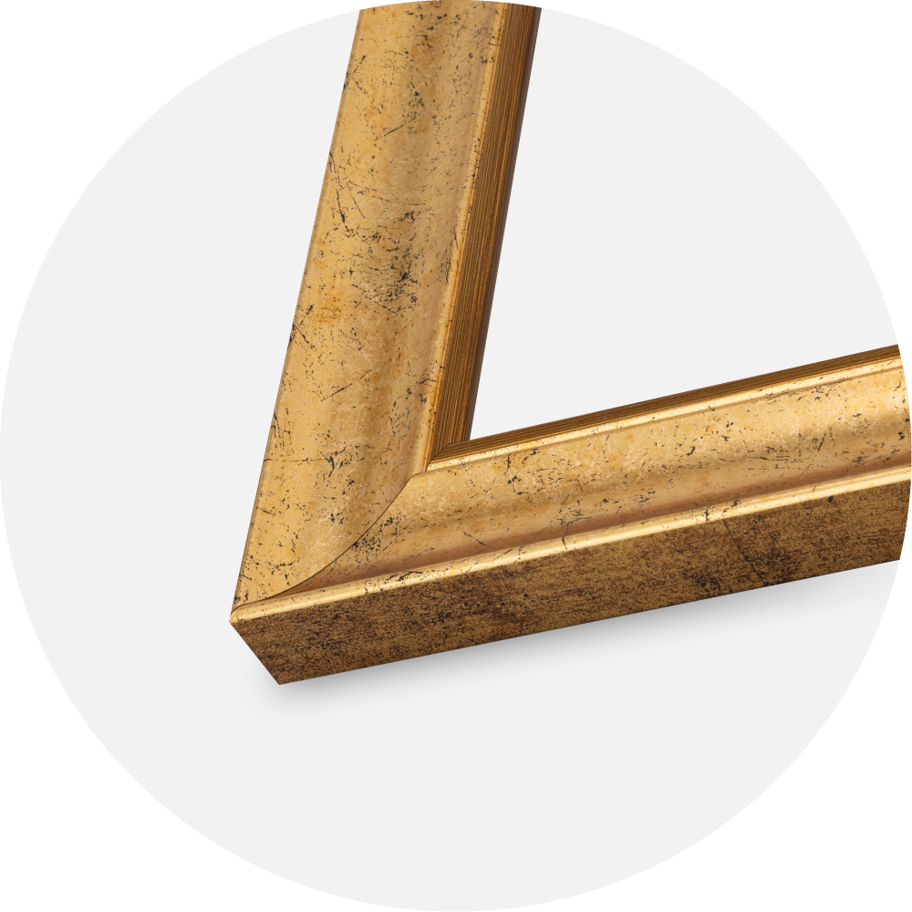 Okvir Conca Akrilno staklo Zlato 21x29.7 cm (A4)