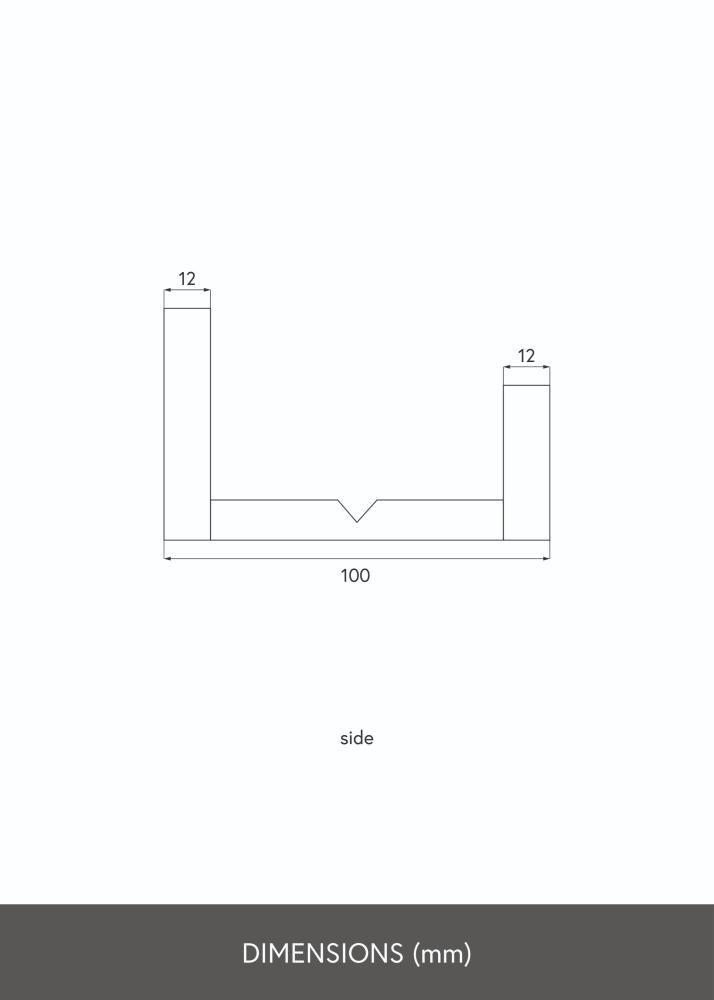 KAILA Polica za slike Bijela 150 cm