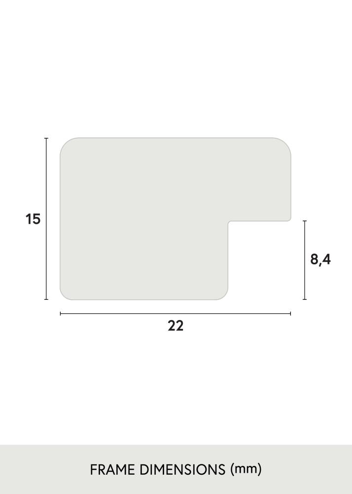 Okvir Uppsala Srebro 50x50 cm