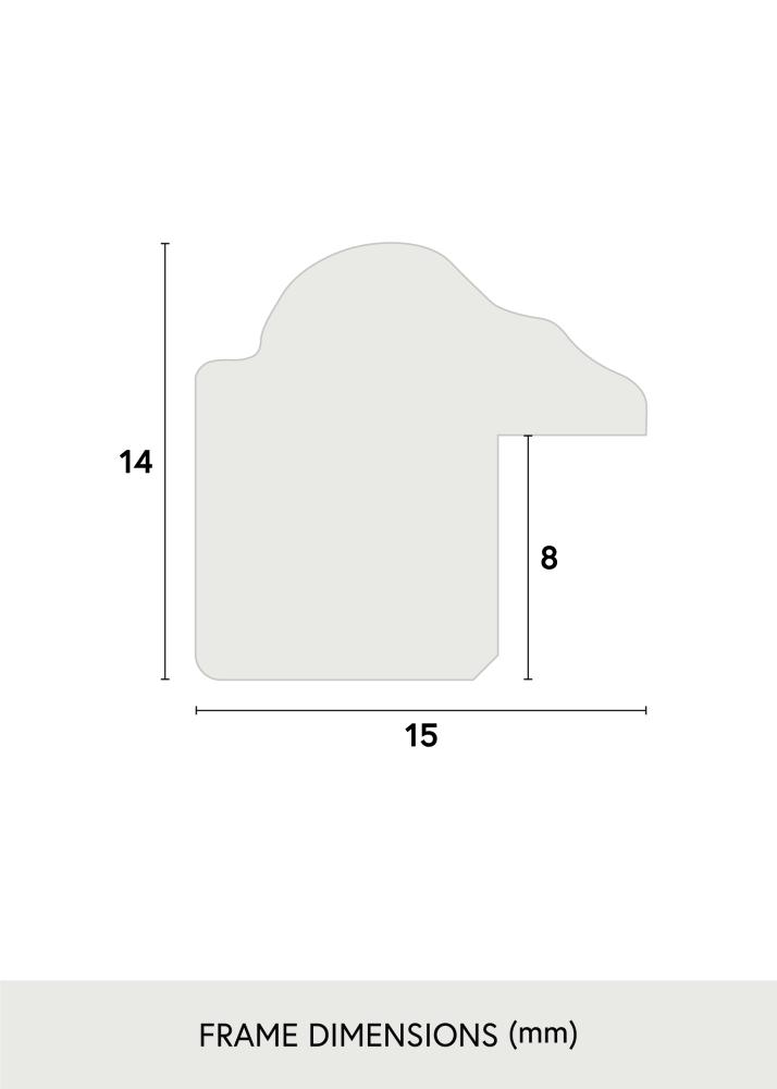 Okvir Horndal Srebro 60x60 cm - Paspartu Crno 50x50 cm