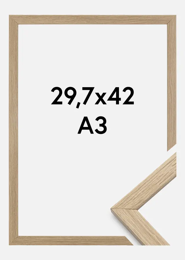 Okvir Hedesunda Akrilno staklo Hrast 29,7x42 cm (A3)
