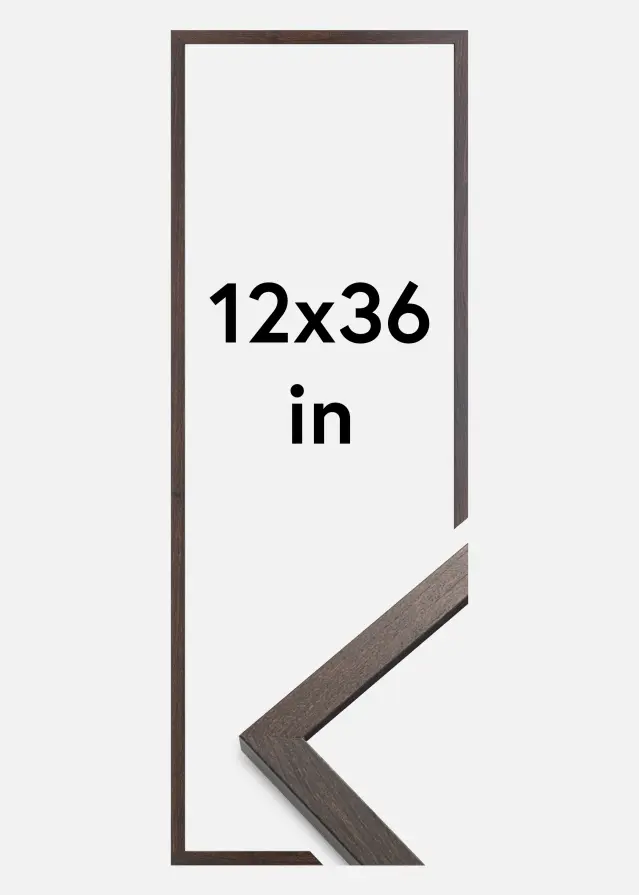 Okvir Trendy Akrilno staklo Orah 12x36 inches (30,48x91,44 cm)