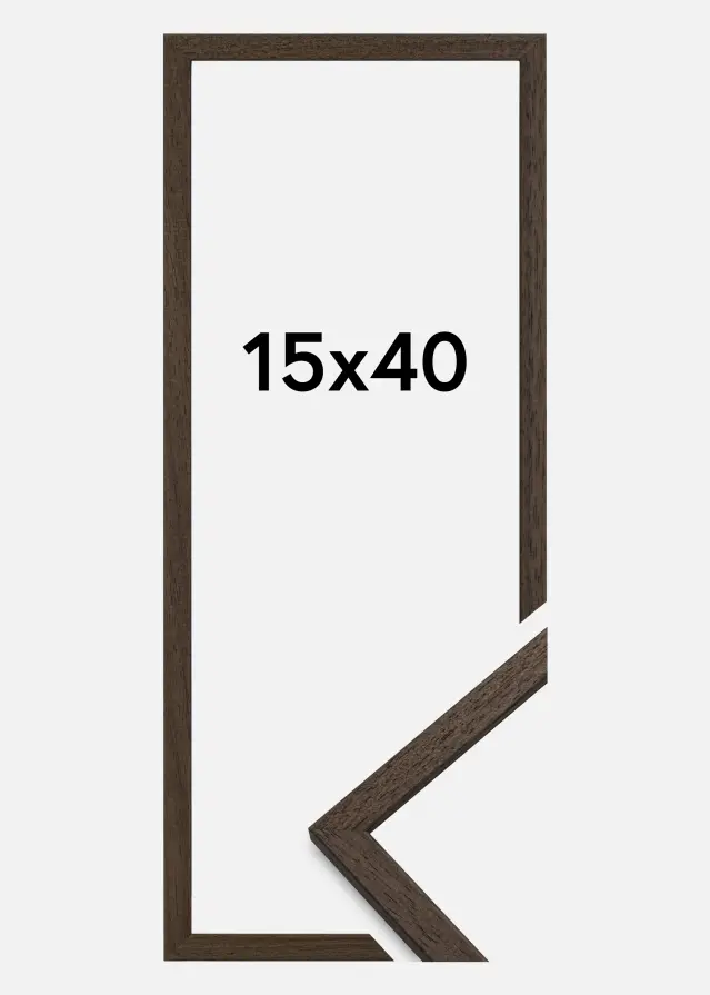 Okvir Edsbyn Akrilno staklo Orah 15x40 cm
