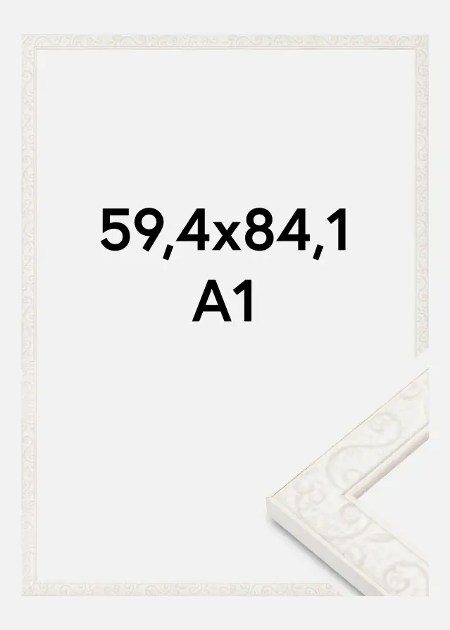 Okvir Milton Akrylno staklo Bijelo 59,4x84,1 cm (A1)