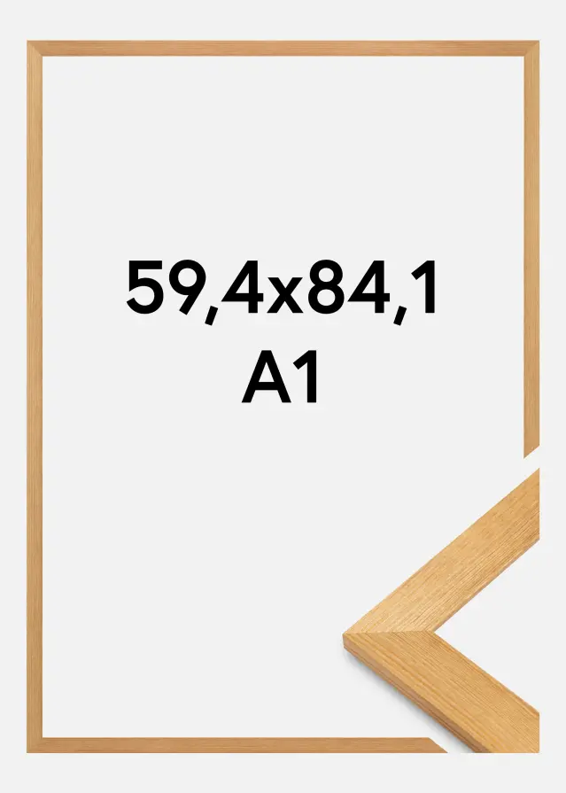 Okvir Sandra Akrilno staklo Masivni hrast 59,4x84,1 cm (A1)