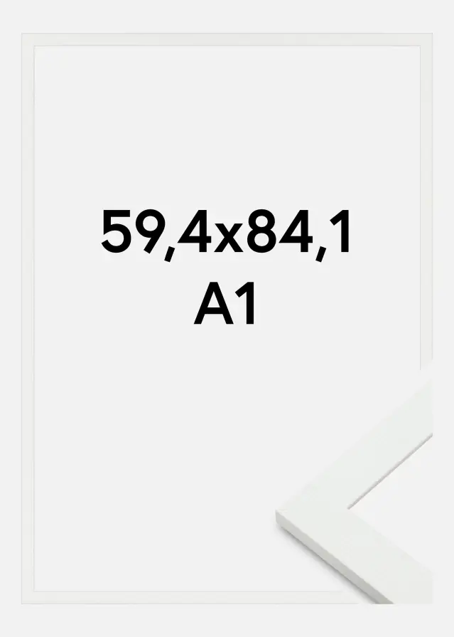 Okvir Sandra Akrilno staklo Bijelo 59,4x84,1 cm (A1)