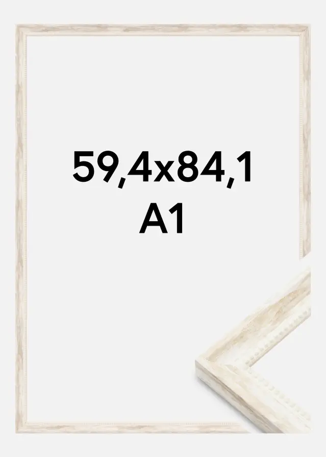 Okvir Soledad Akrilno staklo Bijelo 59,4x84,1 cm (A1)