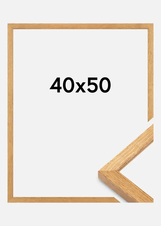 Okvir Tulipa Akrilno staklo Masivni hrast 40x50 cm