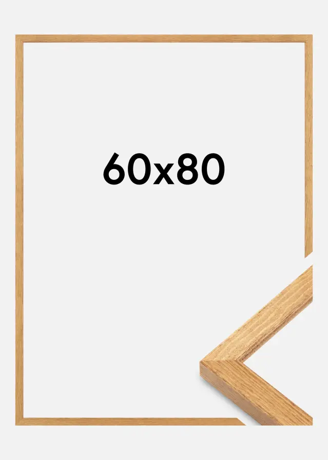 Okvir Tulipa Akrilno staklo Masivni hrast 60x80 cm