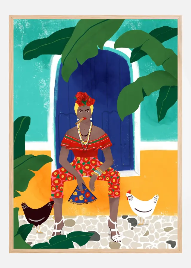 Femm au cigare Plakat