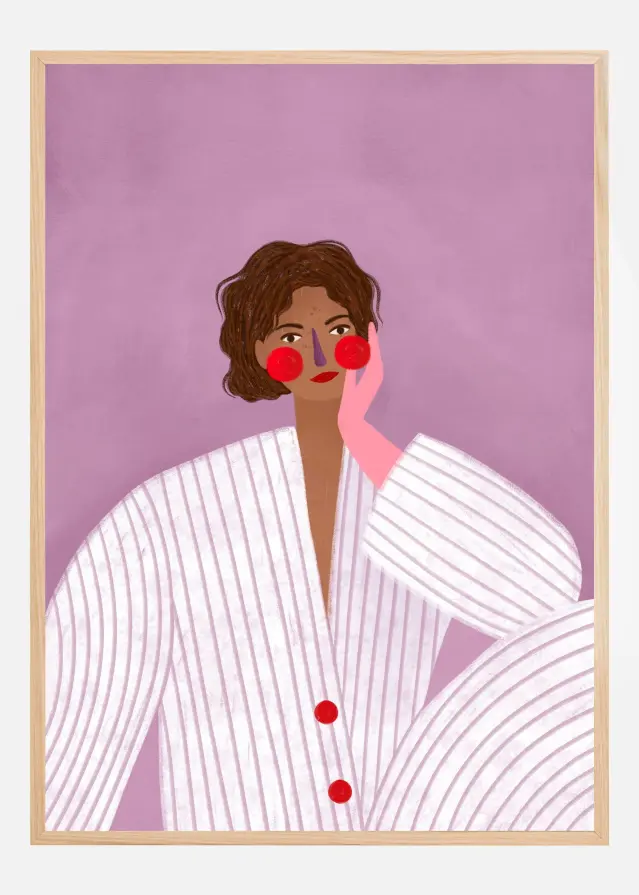 The Woman With the Pink Glove Plakat