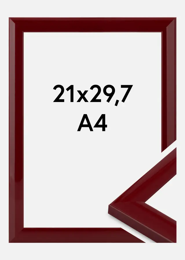 Okvir Dorset Akrilno staklo tamnocrveni 21x29,7 cm (A4)