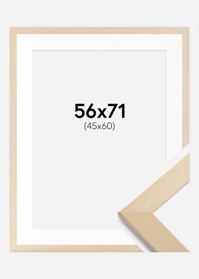 Okvir Trendline priroda 56x71 cm - Paspartui Bijela 46x61 cm