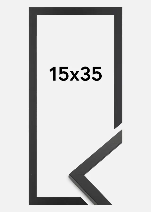 Okvir Trendy Akrilno staklo Crno 15x35 cm