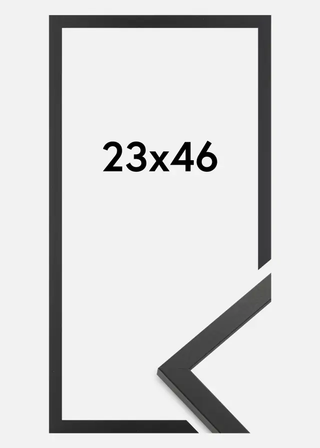 Okvir Trendy Akrilno staklo Crno 23x46 cm