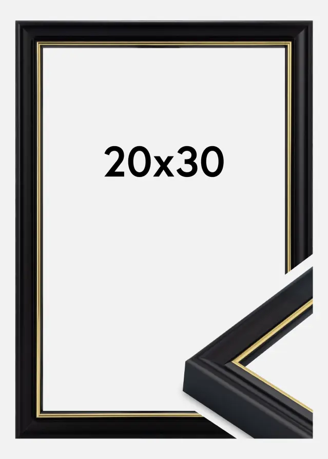 Okvir Canterbury Akrilno staklo Crna 20x30 cm