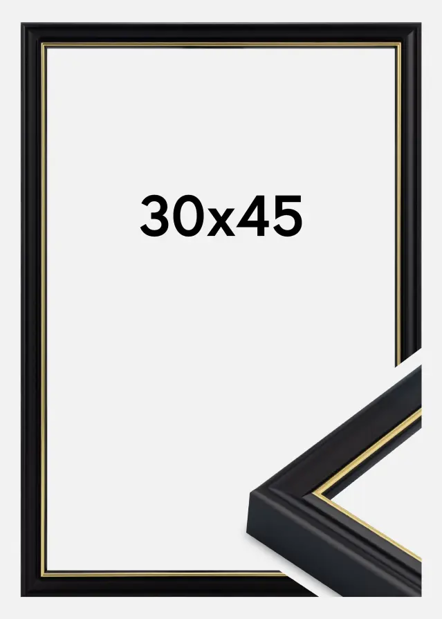 Okvir Canterbury Akrilno staklo Crna 30x45 cm