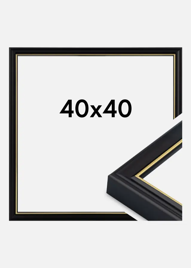 Okvir Canterbury Akrilno staklo Crna 40x40 cm