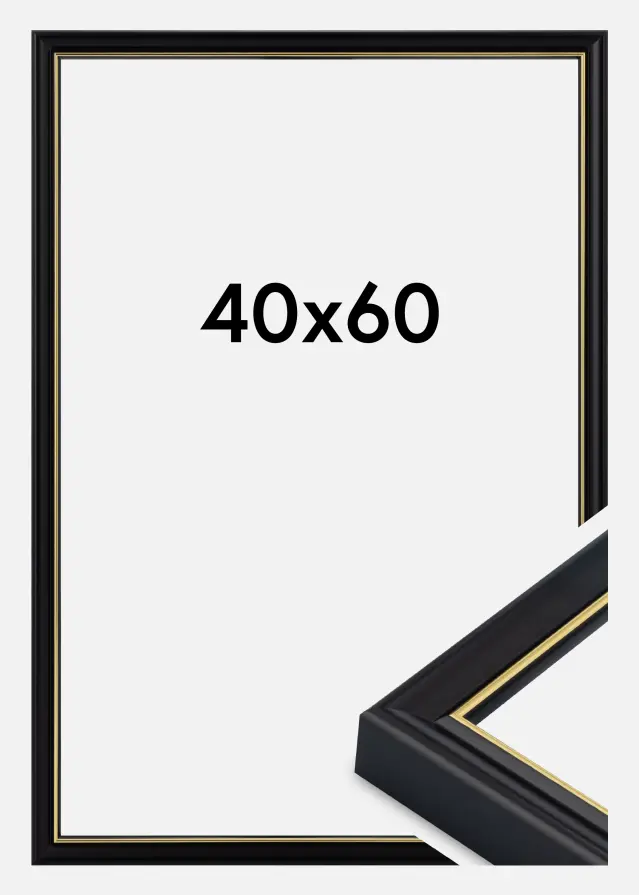 Okvir Canterbury Akrilno staklo Crna 40x60 cm