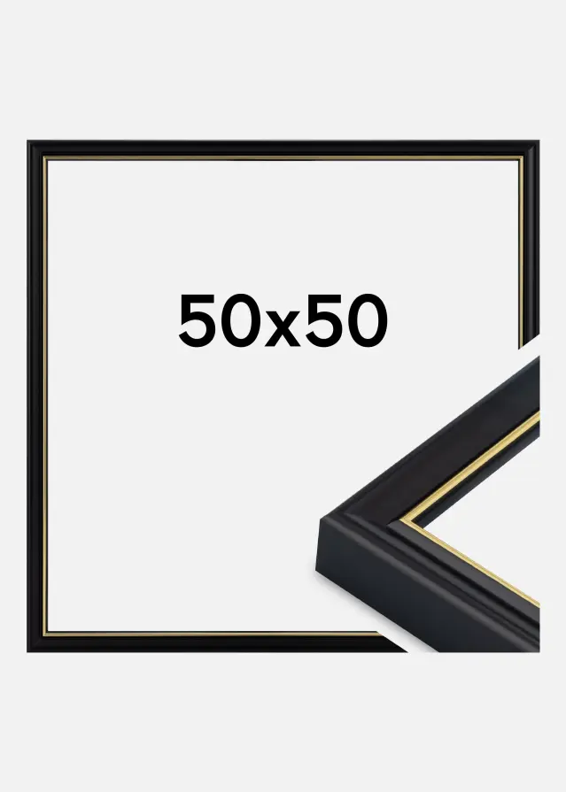 Okvir Canterbury Akrilno staklo Crna 50x50 cm
