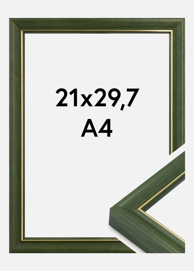 Okvir Canterbury Akrilno staklo Zelena 21x29,7 cm (A4)