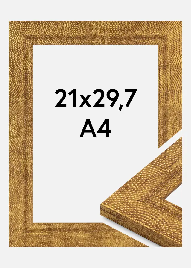 Okvir Linea Akrilno staklo Zlato 21x29.7 cm (A4)