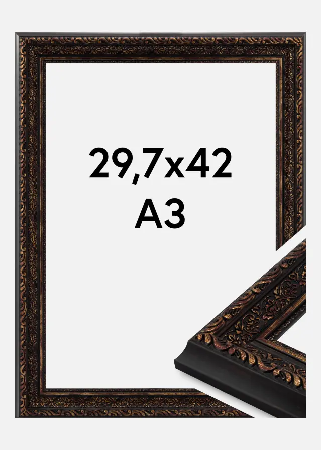 Okvir Ornato Akrilno staklo Vintage Gold 29.7x42 cm (A3)