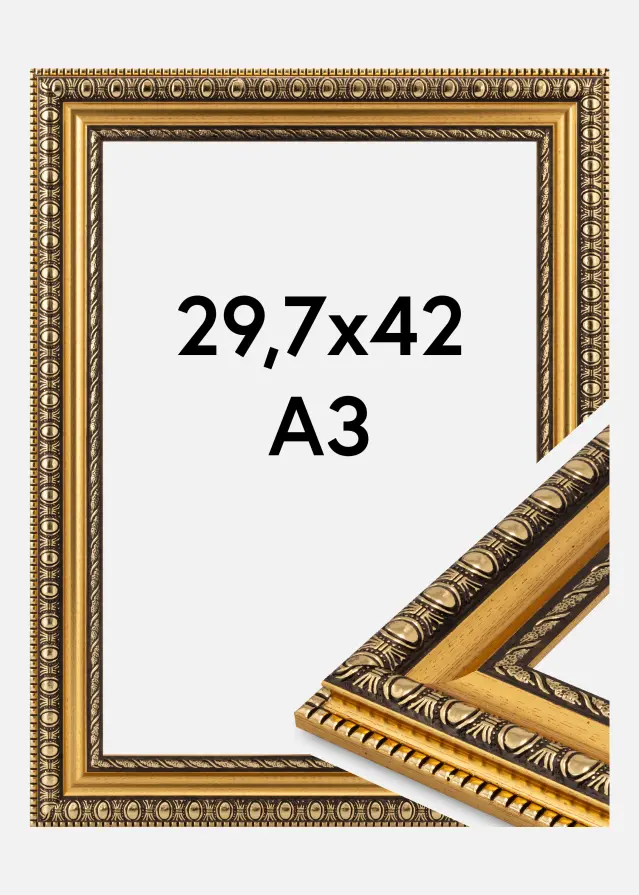 Okvir Ornato Akrilno staklo Gold 29.7x42 cm (A3)
