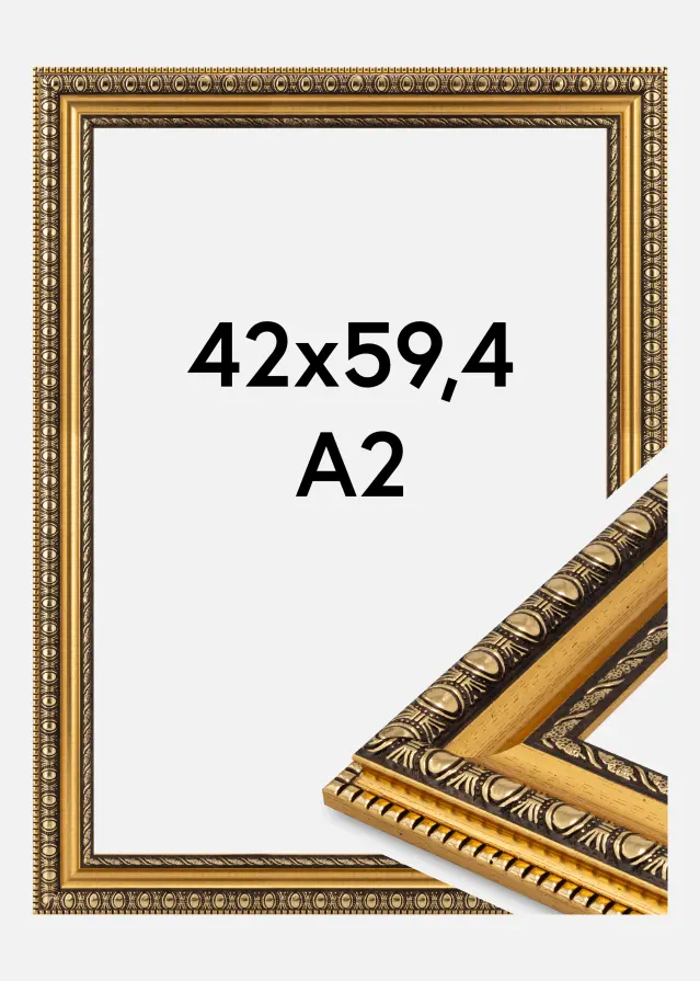 Okvir Ornato Akrilno staklo Gold 42x59.4 cm (A2)