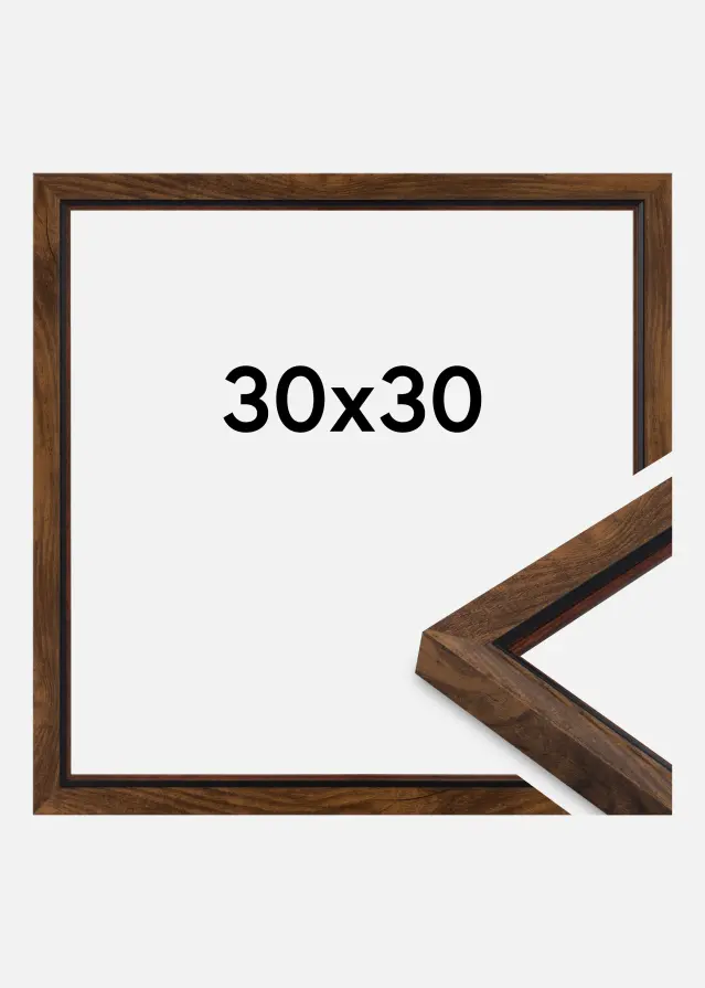 Okvir Obsidian Akrilno staklo Orah 30x30 cm