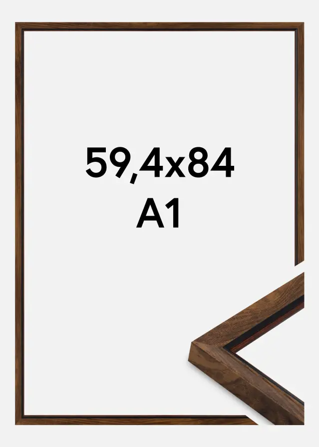 Okvir Obsidian Akrilno staklo Orah 59.4x84 cm (A1)