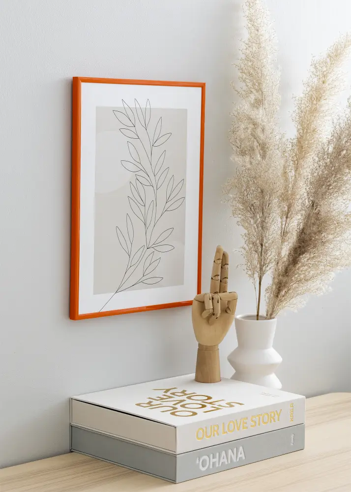 Okvir New Lifestyle narančasta 40x60 cm - Paspartui Bijela 32,9x48,3 cm